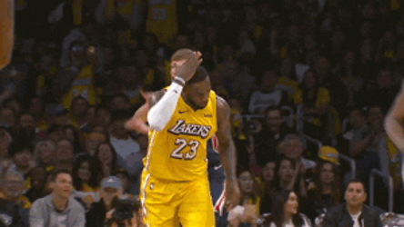 Head Tap Lebron James Running GIF