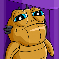 Head Tap Love Monster Character GIF