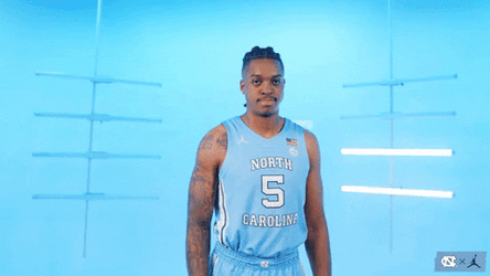 Head Tap North Carolina Basketball Player GIF