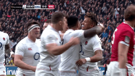 Head Tap Rugby Players GIF