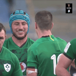 Head Tap Rugby Players GIF