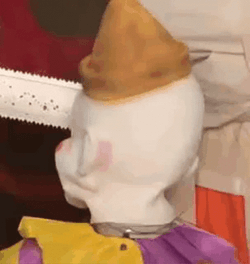 Head Turning Clown Show GIF