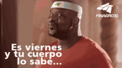 Headband Man Says Es Viernes Y Tu Cuerpo Lo Sabe GIF
