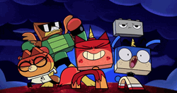 Headbang Cute Cartoon UniKitty GIF