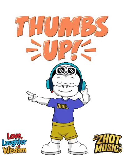 Headphones And Zhot Shirt Cartoon Character Sticker