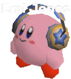 Headphones Kirby Sticker GIF