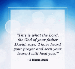 Healing Bible Quote 2 Kings 20:5 GIF
