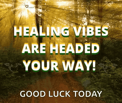 Healing Vibes Are Headed Your Way Good Luck Today Poster GIF