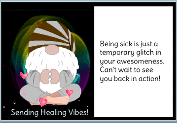 Healing Vibes Being Sick Is Temporary Glitch GIF
