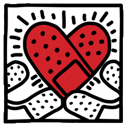 Healing Vibes Heart Shaped Bandage GIF