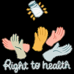 Health Rights Transparent Sticker