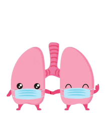  Healthy Lungs Wearing Mask Animated GIF