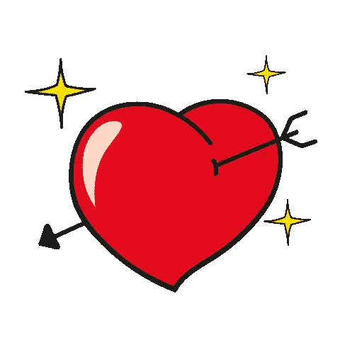Heart Arrow Sticker