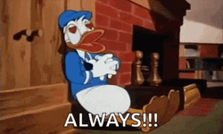Heart Beating Always Donald Duck GIF