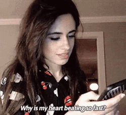 Heart Beating Camila Cabello GIF