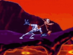 Heart Beating Earthworm Jim Fox GIF
