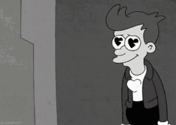 Heart Beating Fry Futurama GIF