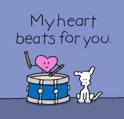Heart Beating Just For You GIF