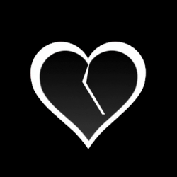 Heart Break Black And White Theme GIF