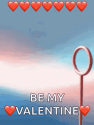 Heart Bubble Will You Be My Valentine GIF