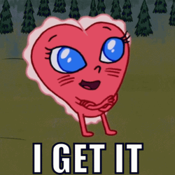 Heart Cartoon I Get It GIF