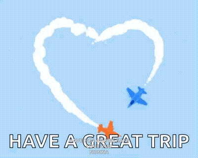 Heart Cloud With Have A Great Trip GIF