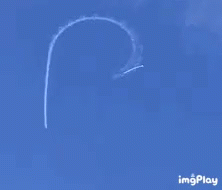Heart Drawn In Blue Sky With Imgplay GIF