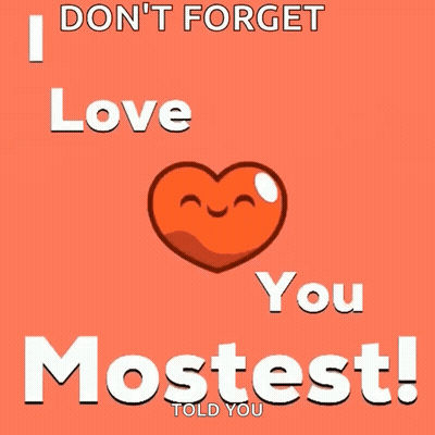 Heart Face Saying I Don't Forget Love You Mostest GIF