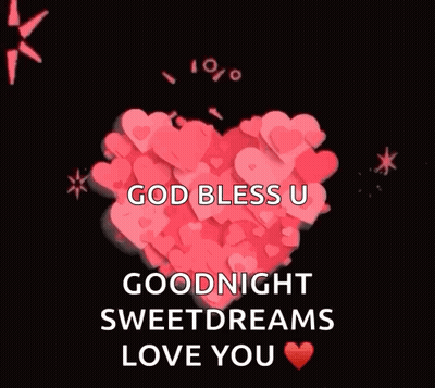 Heart God Bless U Goodnight Sweetdreams Love You GIF