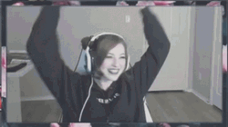 Heart Hands Overhead By Gamer Girl GIF