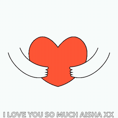 Heart I Love You So Much Aisha Xx GIF
