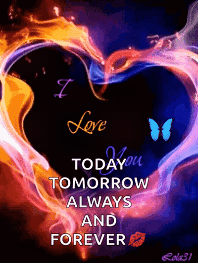 Heart I Love You Today Tomorrow Always Forever GIF