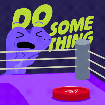 Heart In Boxing Ring Saying Do Some Thing GIF