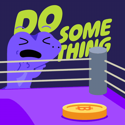 Heart In Boxing Ring Saying Do Some Thing GIF