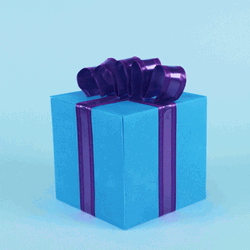 Heart Inside Blue Gift Box