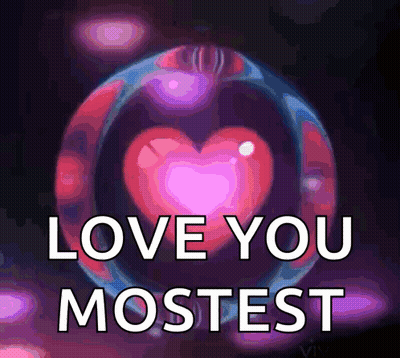 Heart Inside Bubble Love You Mostest