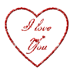 Heart Love You I Sticker GIF