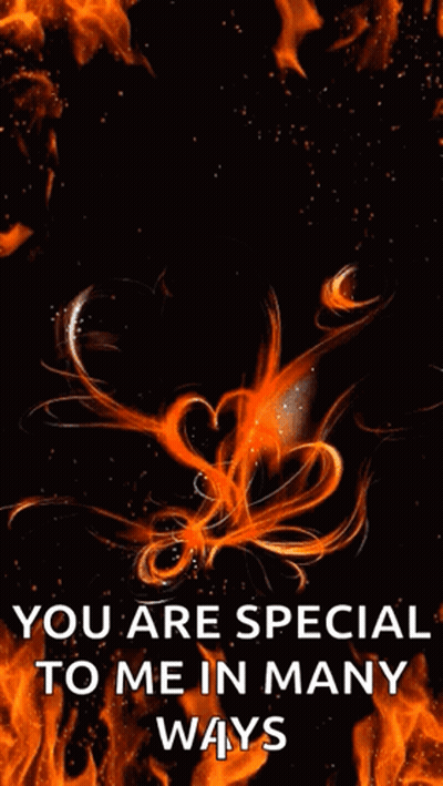 Heart Made Of Flames You Are Special GIF