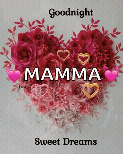 Heart Made Of Flowers With Mamma GIF