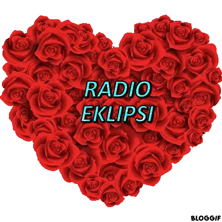 Heart Made Of Red Roses Radio Eklipsi Sticker