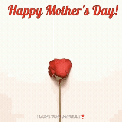 Heart Made Of Rose Petals Happy Mother's Day GIF