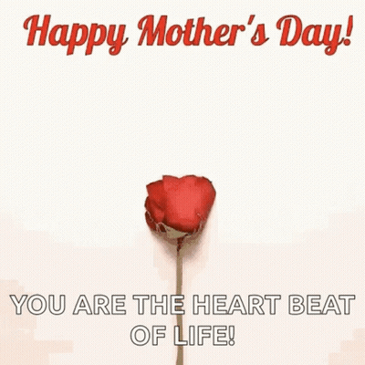 Heart Made Of Rose Petals Happy Mothers Day GIF