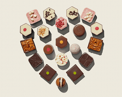 Heart Of Different Chocolates GIF