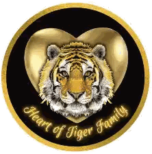 Heart Of Tiger Family Sticker