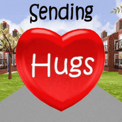 Heart On The Way Sending You A Hug