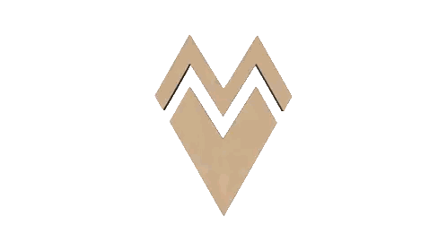 Heart Optical Illusion With M Sticker