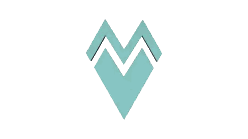 Heart Optical Illusion With M Sticker