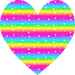 Heart Rainbow Sticker GIF