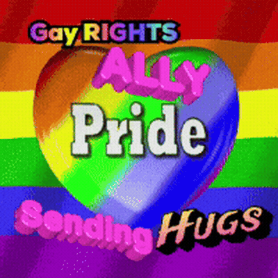 Heart Saying Gay Rights Ally Pride Sending Hugs GIF