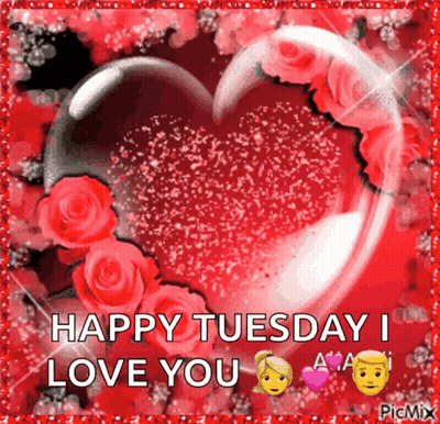 Heart Saying Happy Tuesday I Love You GIF